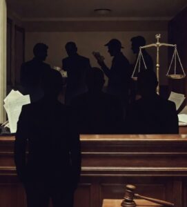 Derrière la balance, les enveloppes